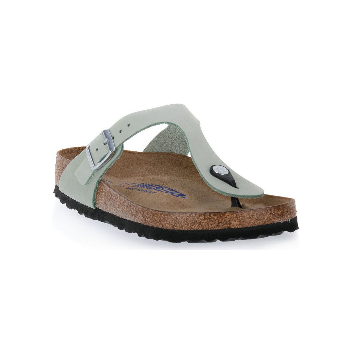 Birkenstock  GIZEH MATCHA NOUBUCK CALZ N  Zelená