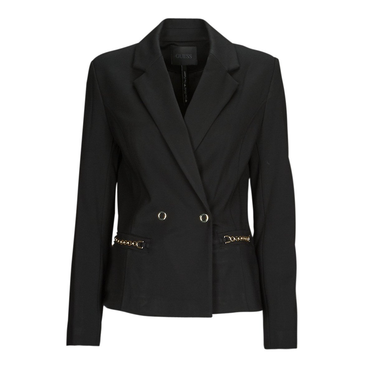 Guess  ADELE CHAIN BLAZER  Černá