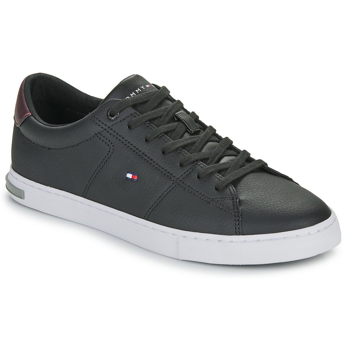 Tommy Hilfiger  ESSENTIAL LEATHER DETAIL VULC  Černá