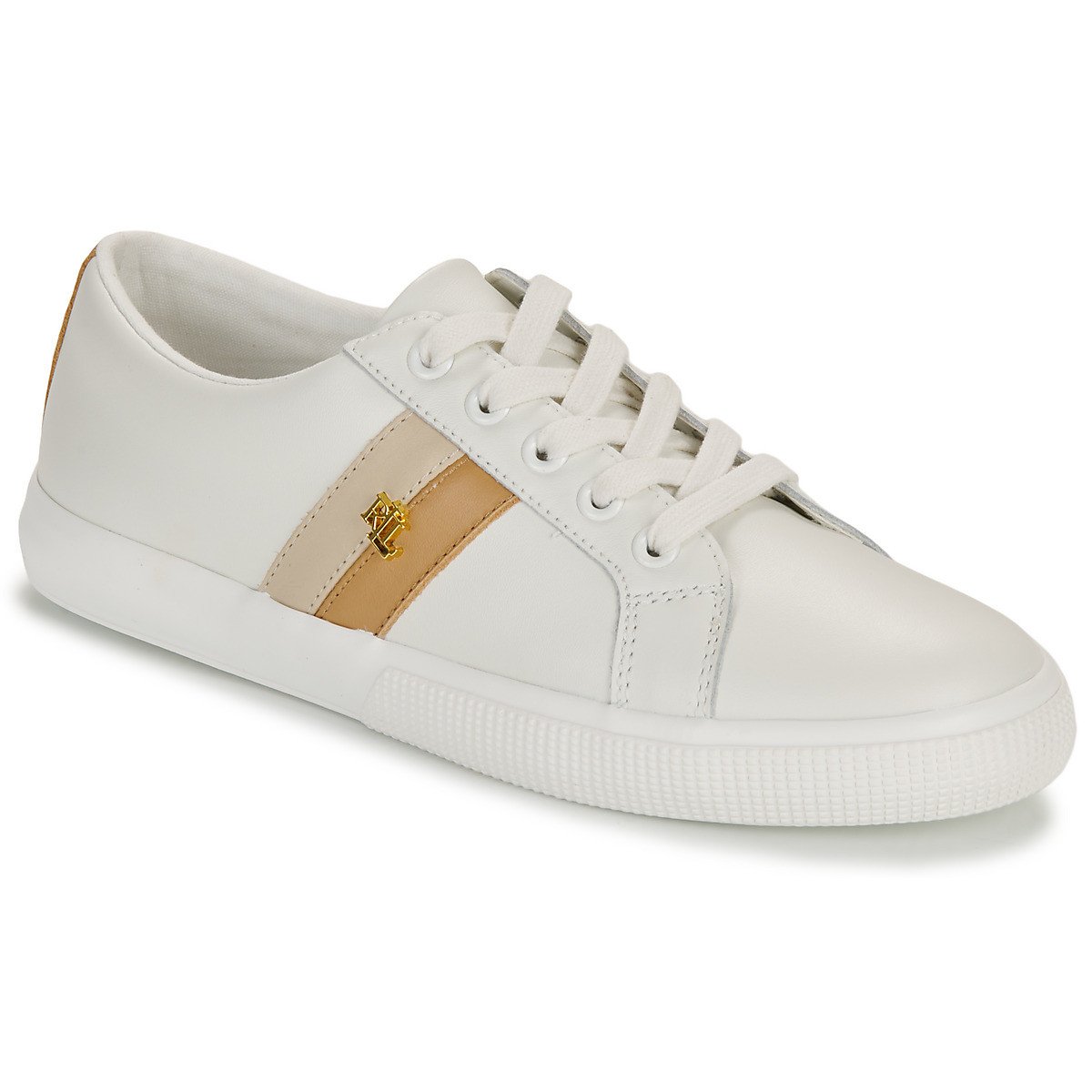 Lauren Ralph Lauren  JANSON II-SNEAKERS-LOW TOP LACE  Bílá