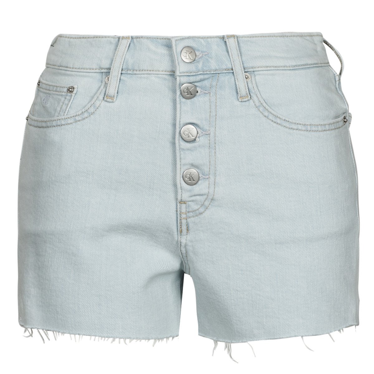 Calvin Klein Jeans  HIGH RISE SHORT  Modrá