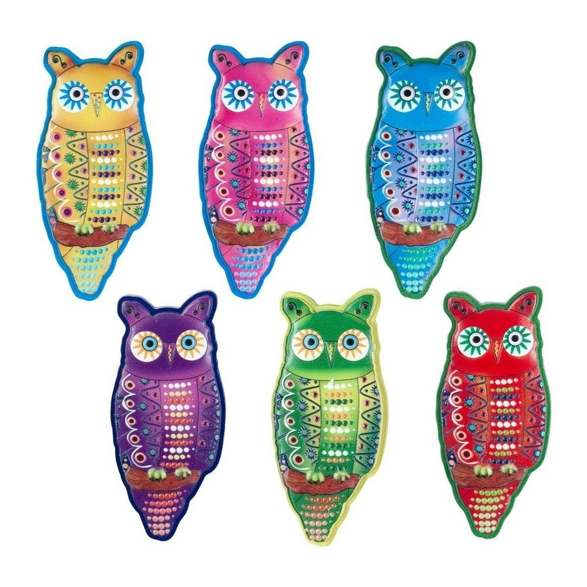 Signes Grimalt  Magnetický Sova Set 6 U  ruznobarevne