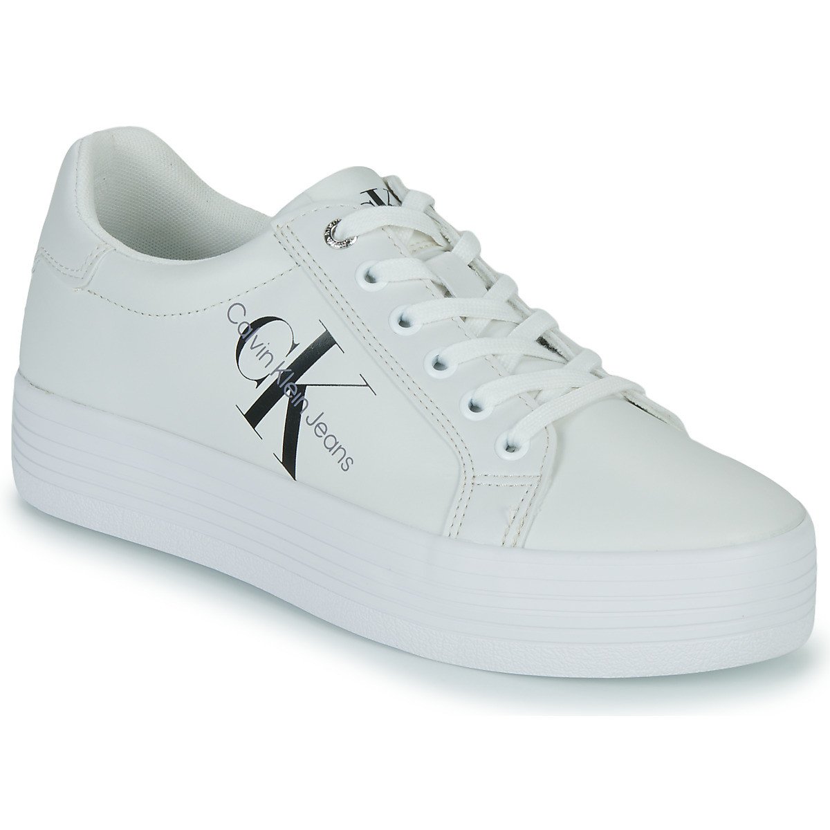 Calvin Klein Jeans  VULC FLATFORM LACEUP  Bílá