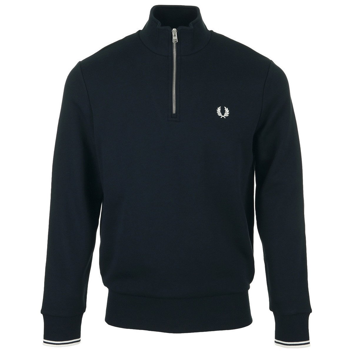 Fred Perry  Half Zip Sweatshirt  Modrá