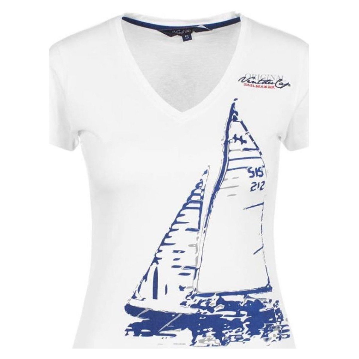 Vent Du Cap  T-shirt manches courtes femme ADRIO  Bílá