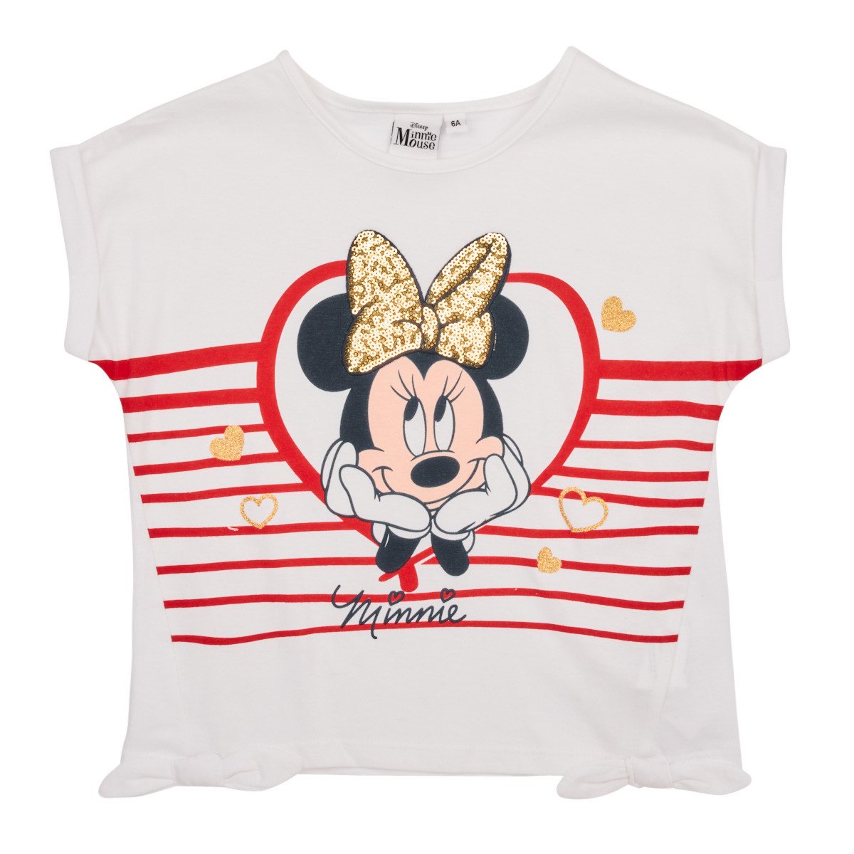 TEAM HEROES   T-SHIRT MINNIE  Bílá