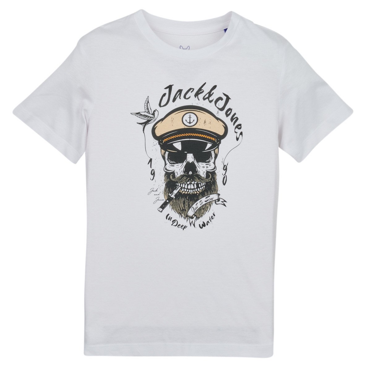 Jack & Jones  JORROXBURY TEE SS CREW NECK  Bílá