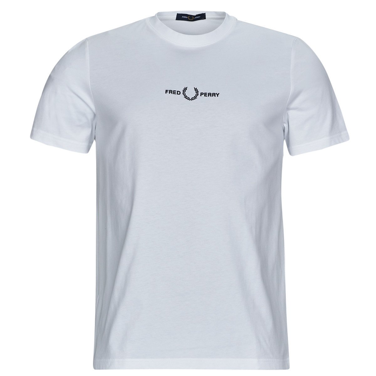 Fred Perry  EMBROIDERED T-SHIRT  Bílá