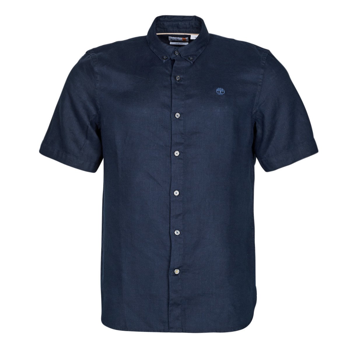 Timberland  SS Mill River Linen Shirt Slim  Tmavě modrá