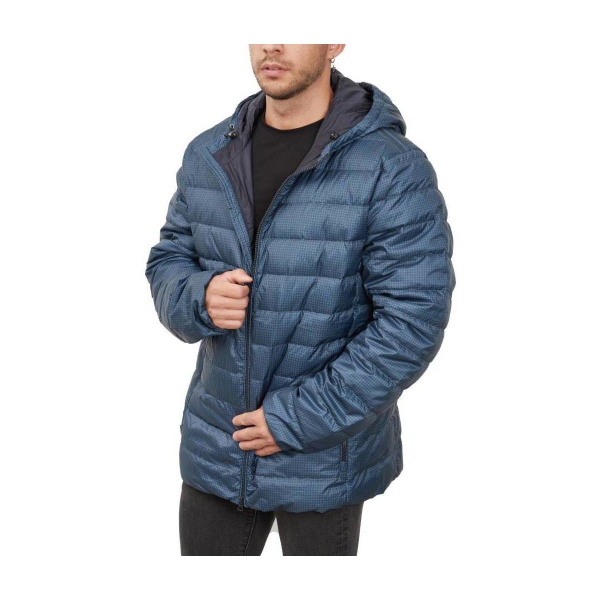 Geox  M2625B T2949 M DERECK HOOD JACKET  Modrá