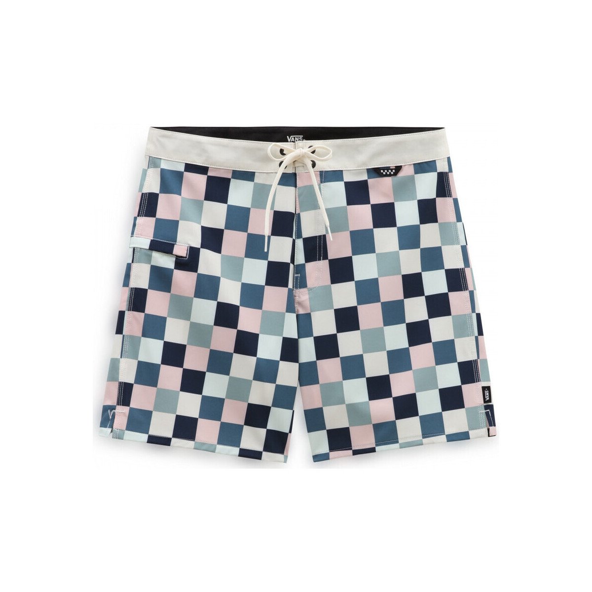 Vans  The daily check boardshort  Bílá