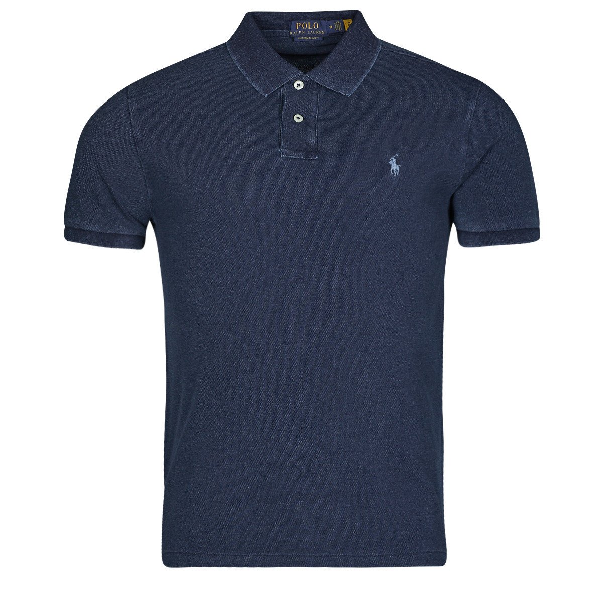 Polo Ralph Lauren  POLO AJUSTE DROIT EN COTON BASIC MESH  Tmavě modrá