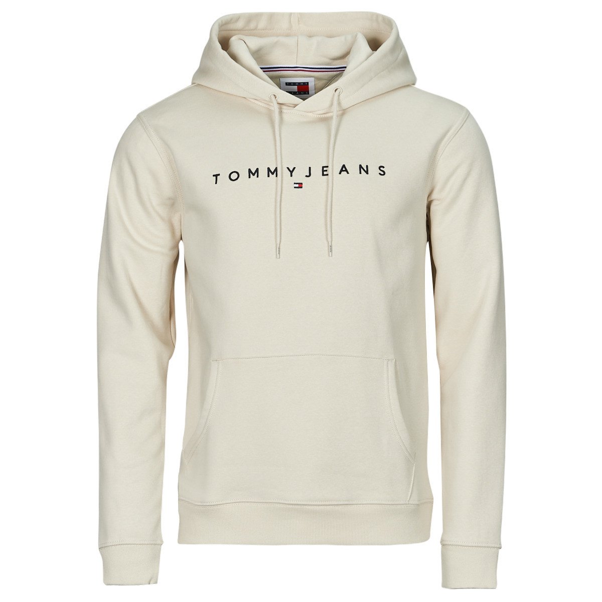 Tommy Jeans  TJM REG LINEAR LOGO HOODIE EXT  Béžová