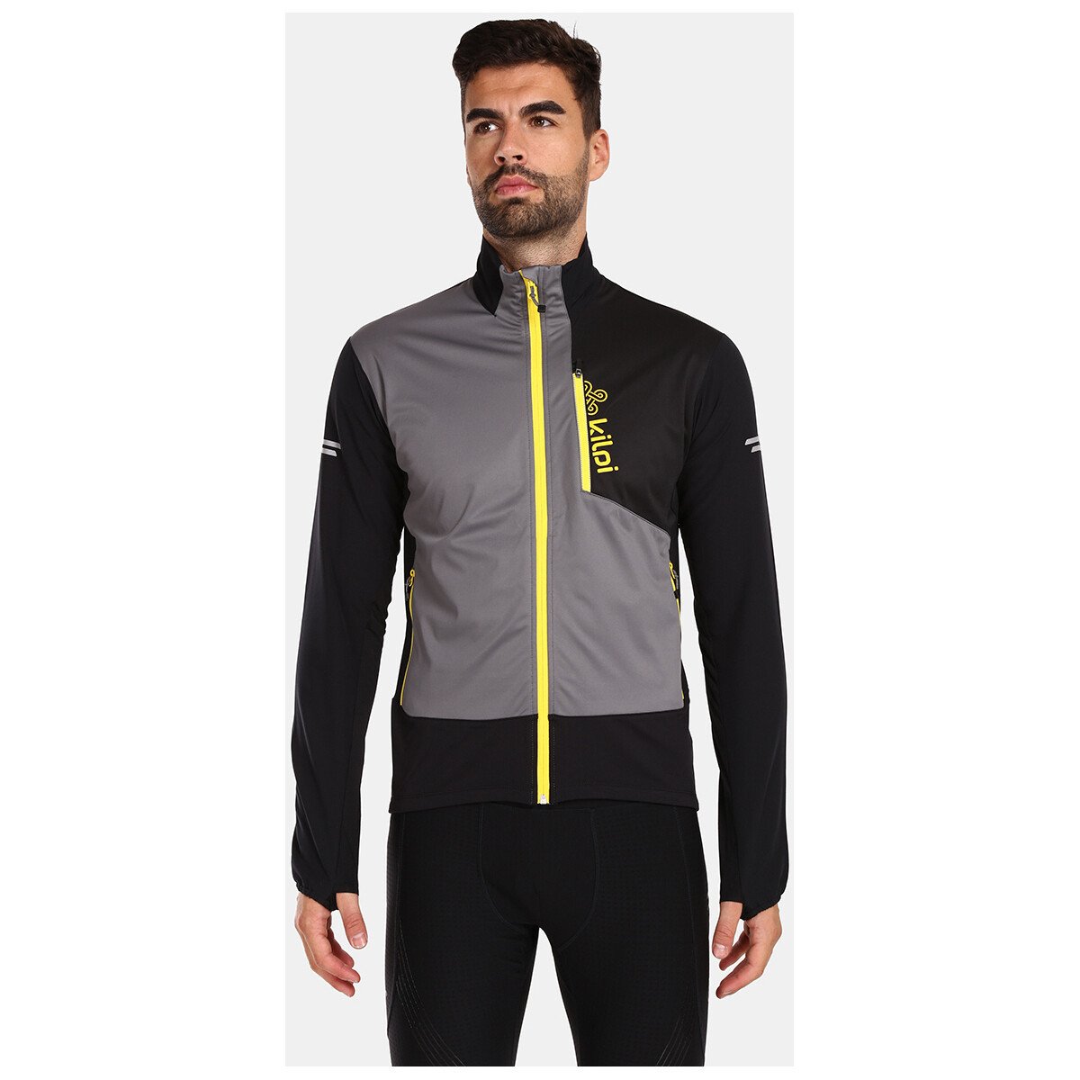 Kilpi  Pánská běžecká bunda  NORDIM-M  Šedá