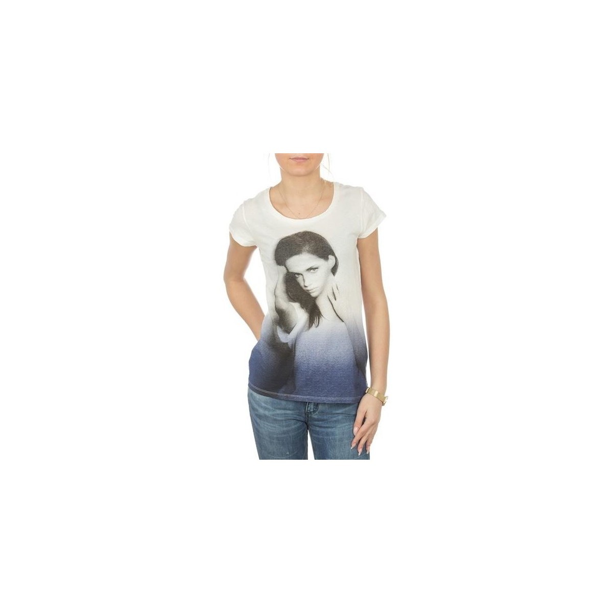 Lee  T-shirt  Photo Tee Cloud Dancer L40IAUHA  ruznobarevne