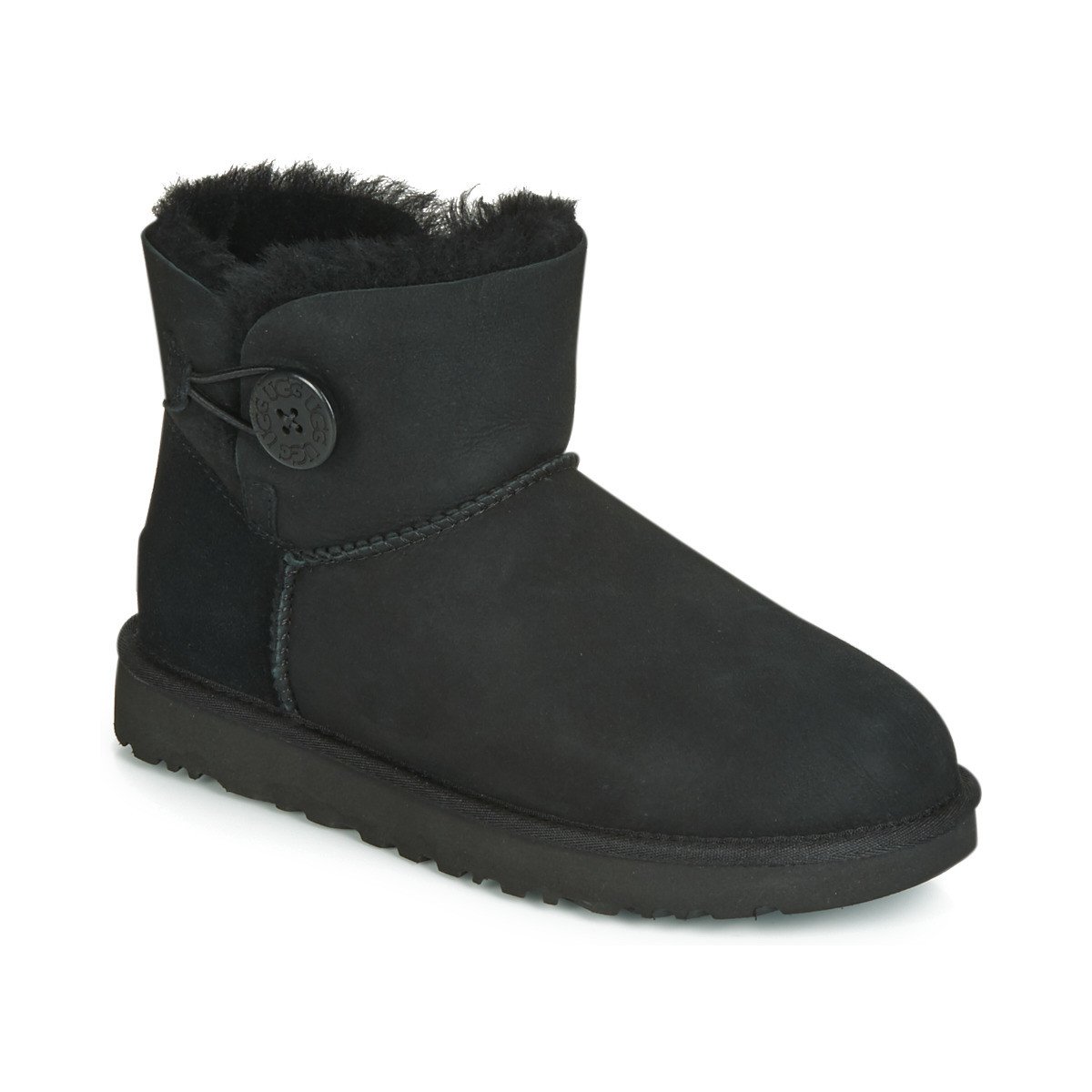 UGG  MINI BAILEY BUTTON II  Černá