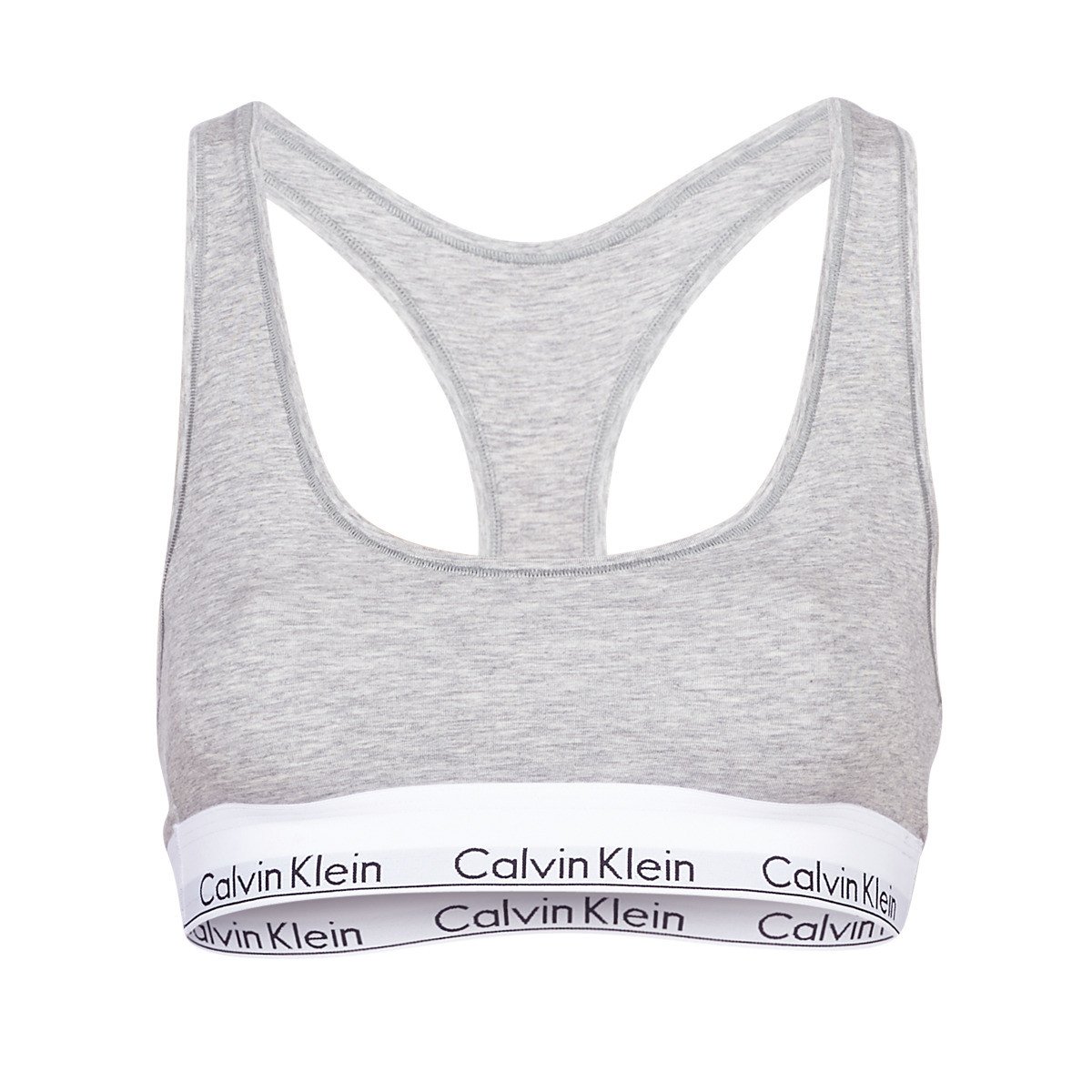 Calvin Klein Jeans  MODERN COTTON UNLINED BRALETTE  Šedá