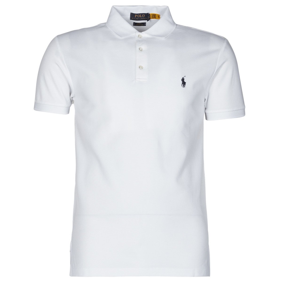 Polo Ralph Lauren  POLO CINTRE SLIM FIT EN COTON STRETCH MESH LOGO PONY PLAYER  Bílá