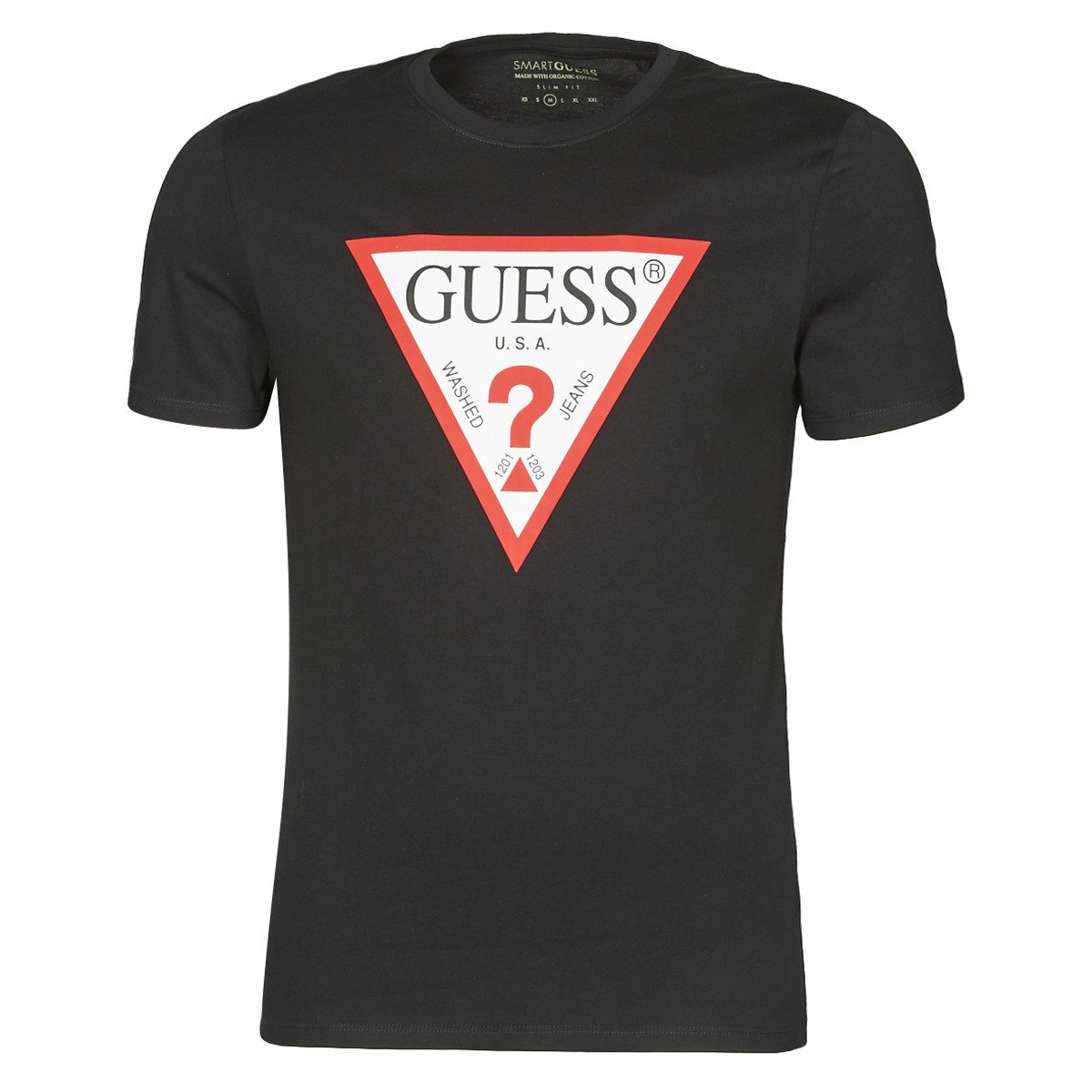 Guess  CN SS ORIGINAL LOGO TEE  Černá