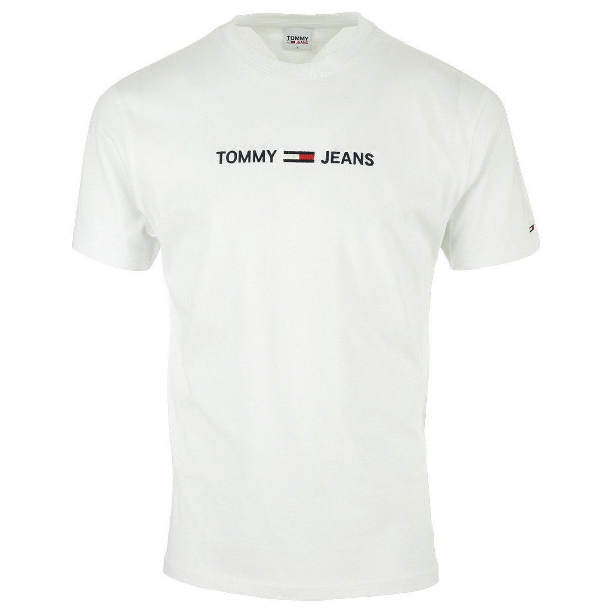 Tommy Hilfiger  Straight Logo Tee  Bílá