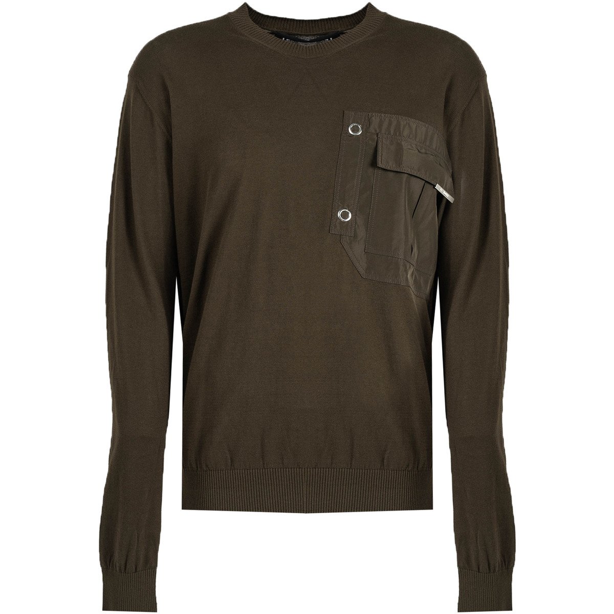 Les Hommes  LKK102-606A | Classic Fit Jumper  Zelená