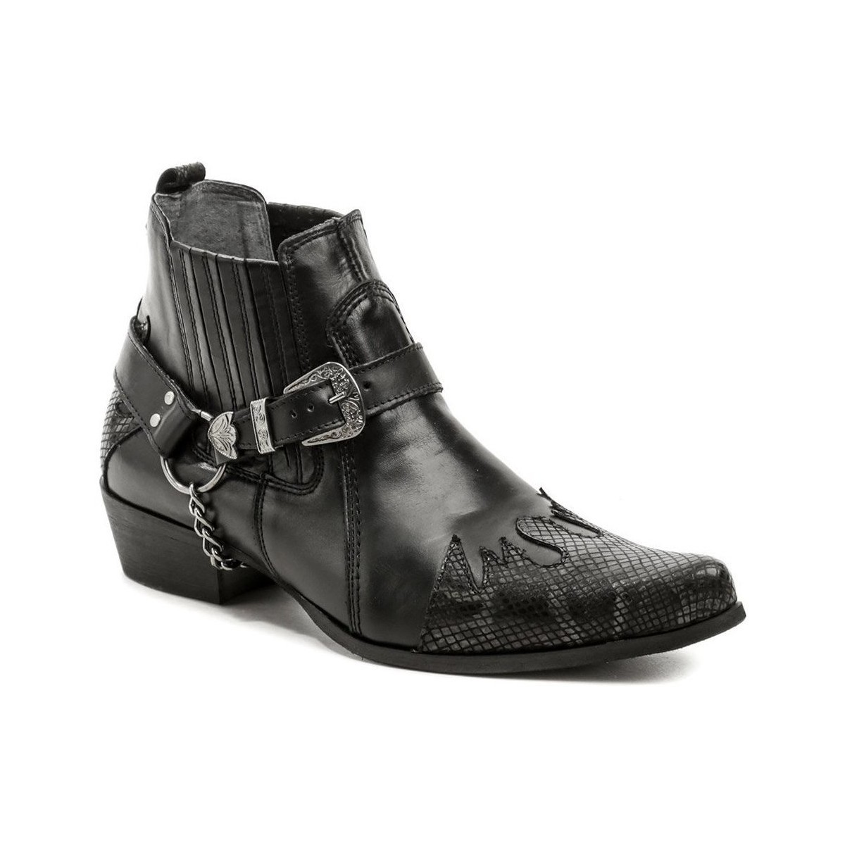 Koma  1222-1 černé pánské westernové boty  Černá