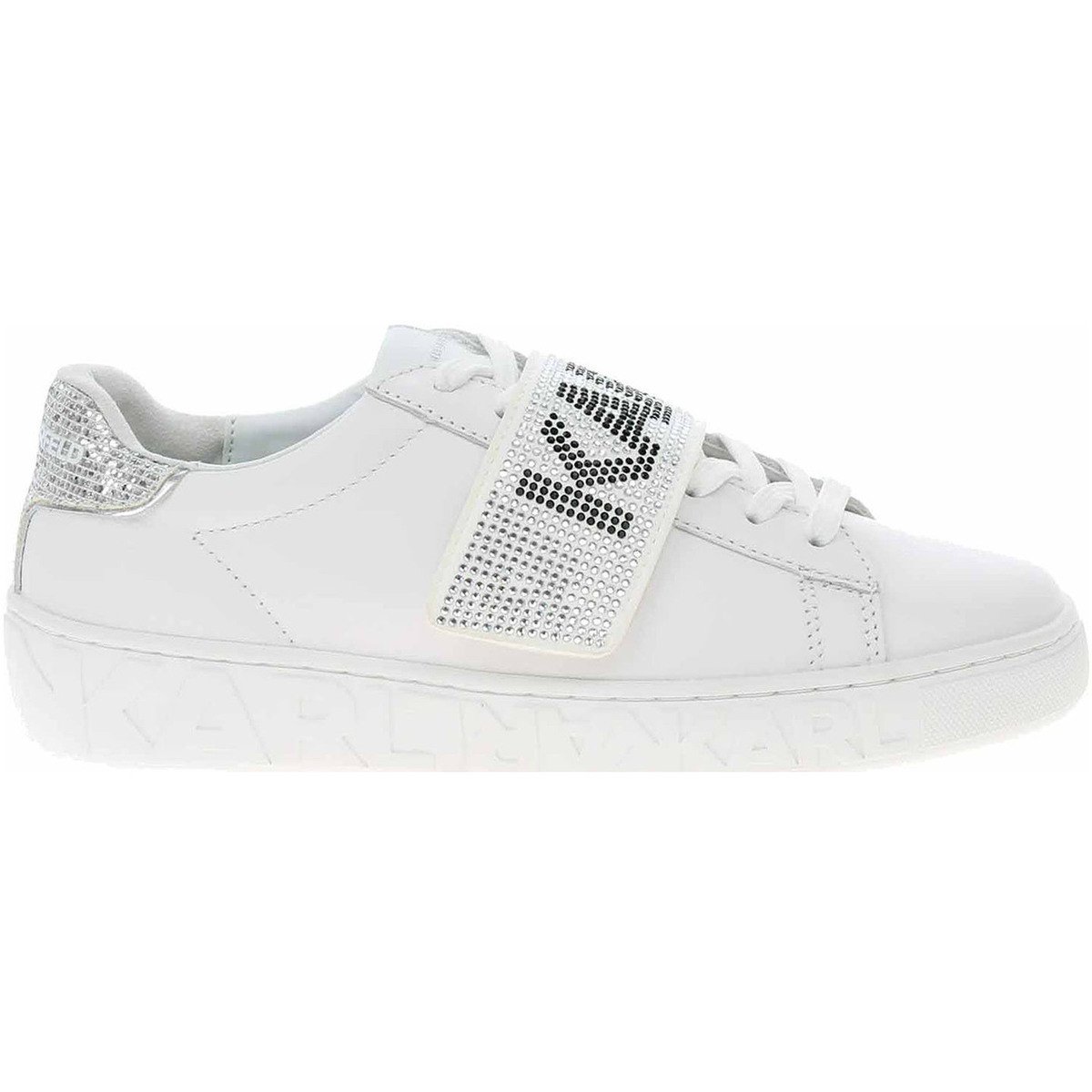 Karl Lagerfeld  Dámská obuv  KL61037 01S White Lthr  Bílá