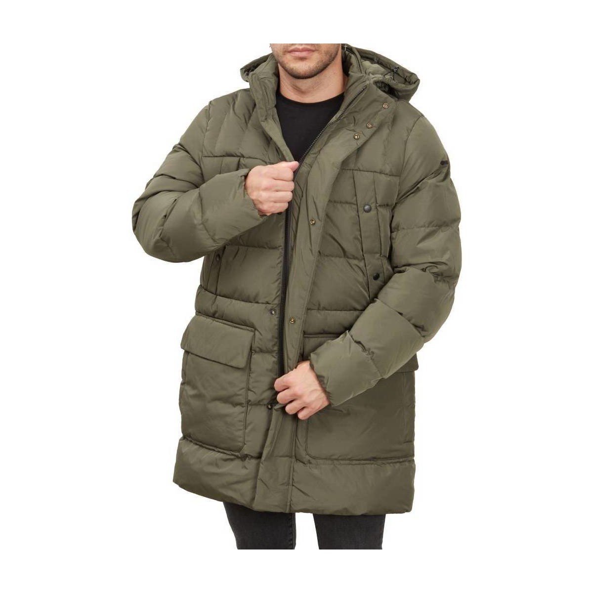 Geox  M HILSTONE PARKA  Zelená