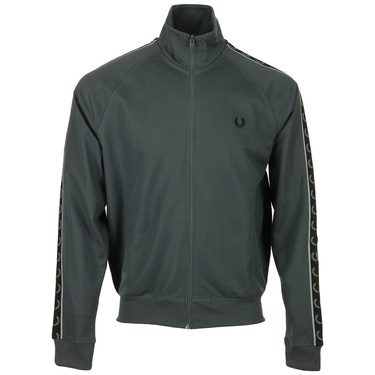 Fred Perry  Contrast Tape Track Jacket  Šedá