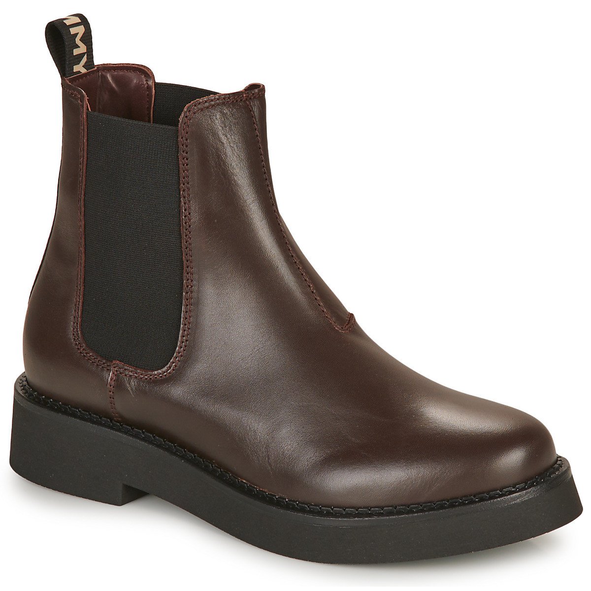 Tommy Jeans  TJW CHELSEA FLAT BOOT  Hnědá