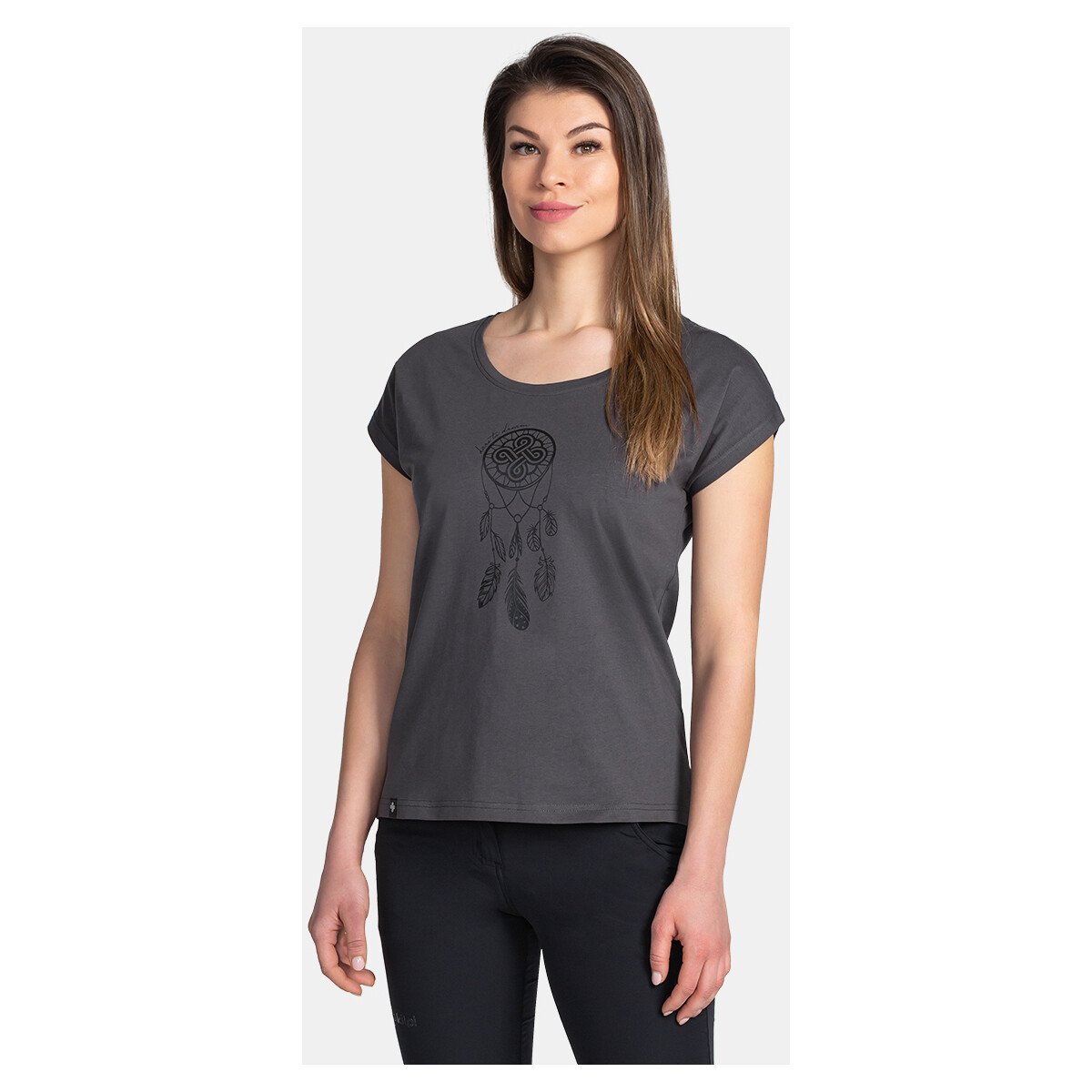 Kilpi  Dámské bavlněné triko  ROANE-W  Šedá