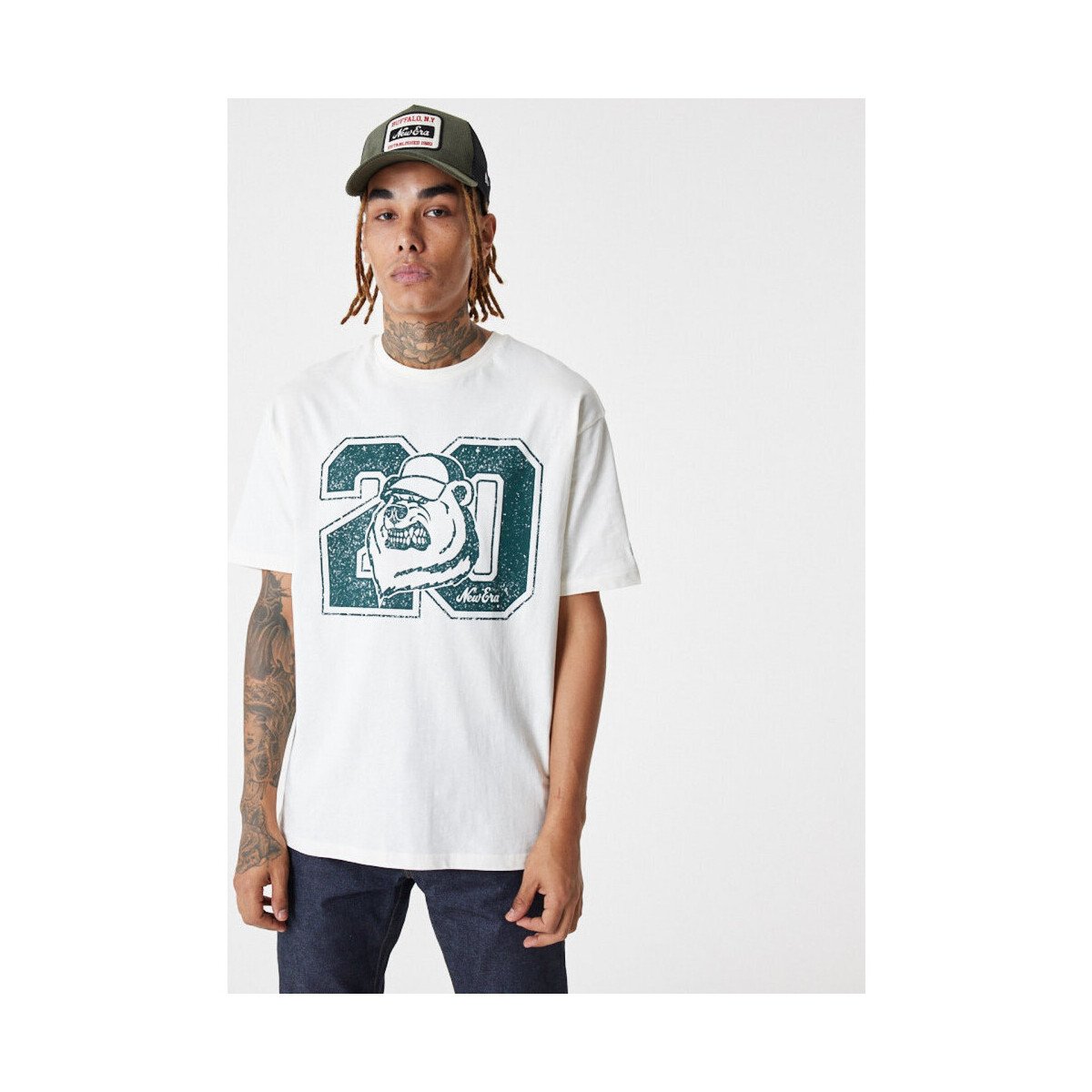 New-Era  Ne lifestyle os tee newera  Bílá