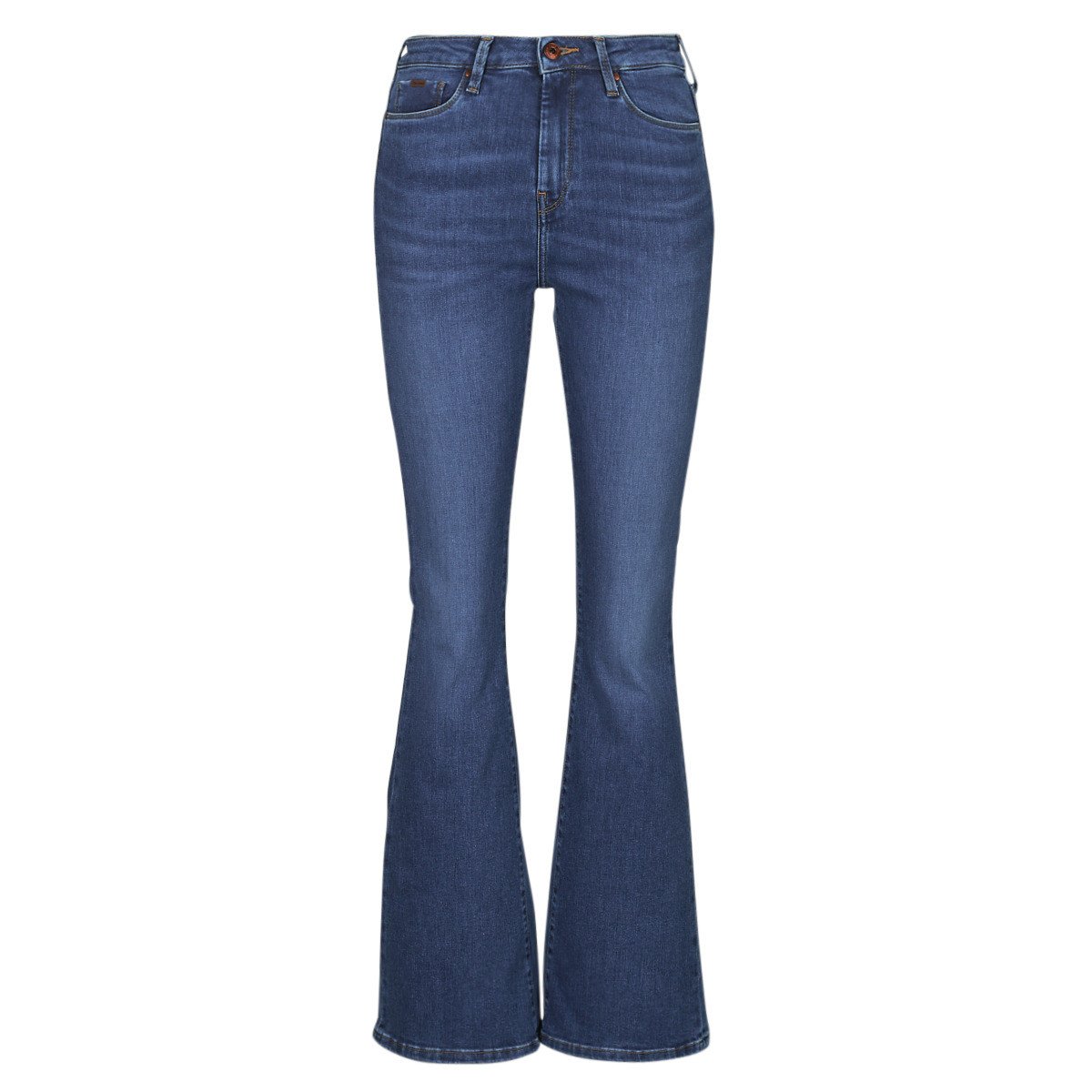 Pepe jeans  SKINNY FIT FLARE UHW  Modrá