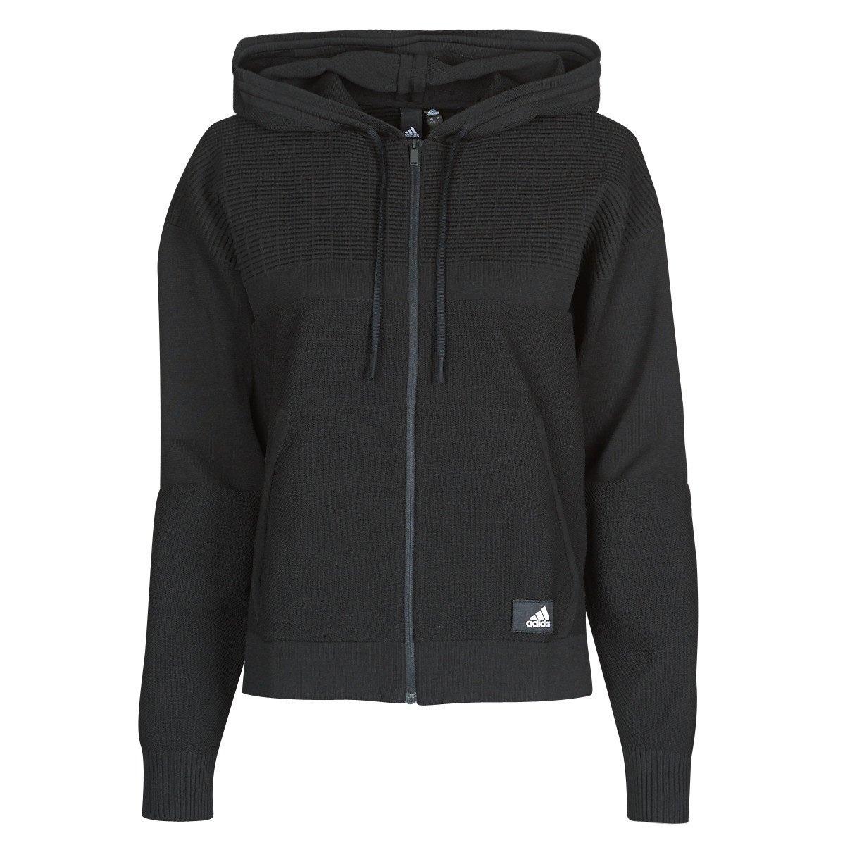 adidas  W Knit V Hoodie  Černá