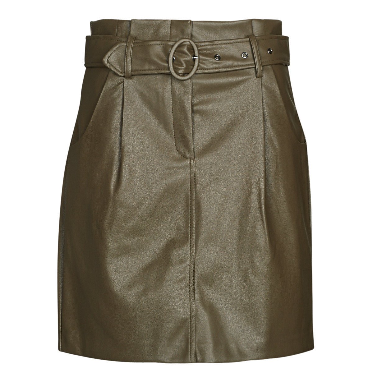 Vila  VICHOOSY HW COATED SKIRT  Hnědá