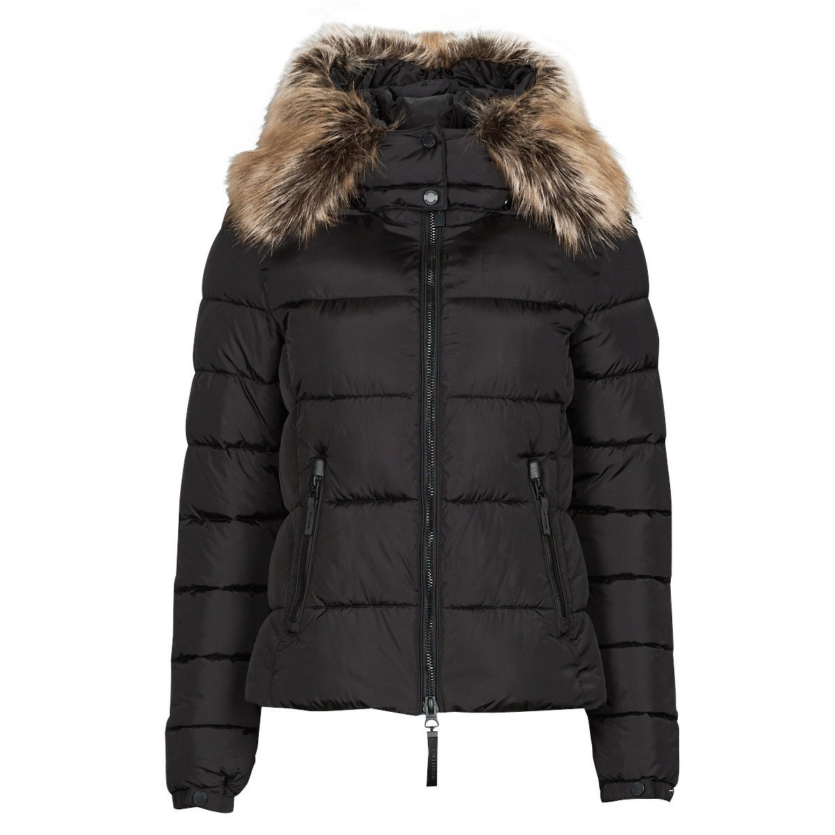 Superdry  CODE MTN HOOD FUJI LUXE JKT  Černá