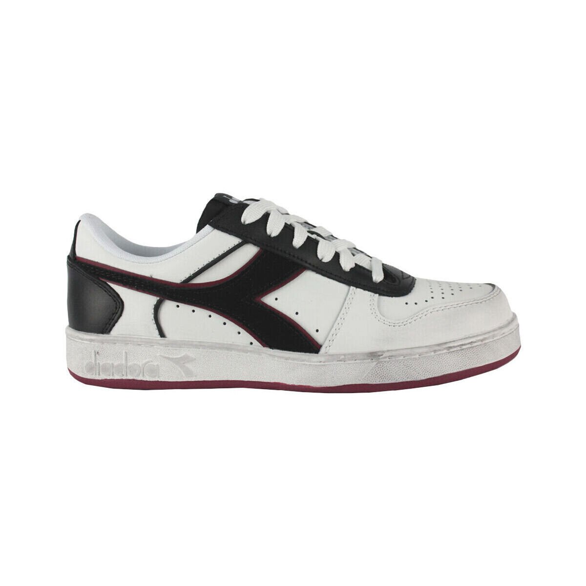 Diadora  MAGIC BASKET LOW C5019 White/Red granata  Bílá