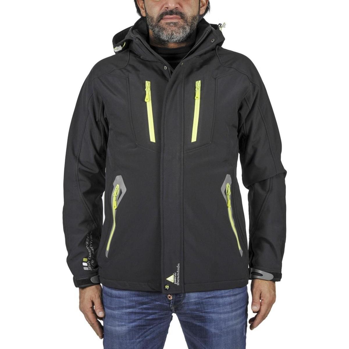 Peak Mountain  Blouson softshell homme CILO  Černá