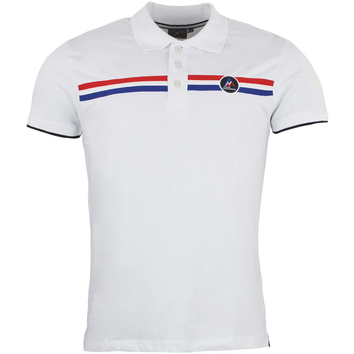 Peak Mountain  Polo manches courtes homme CEROCE  Bílá