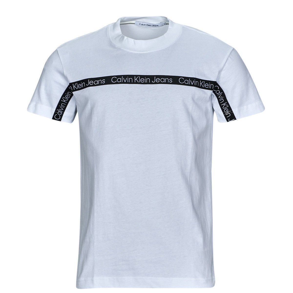 Calvin Klein Jeans  LOGO TAPE TEE  Bílá