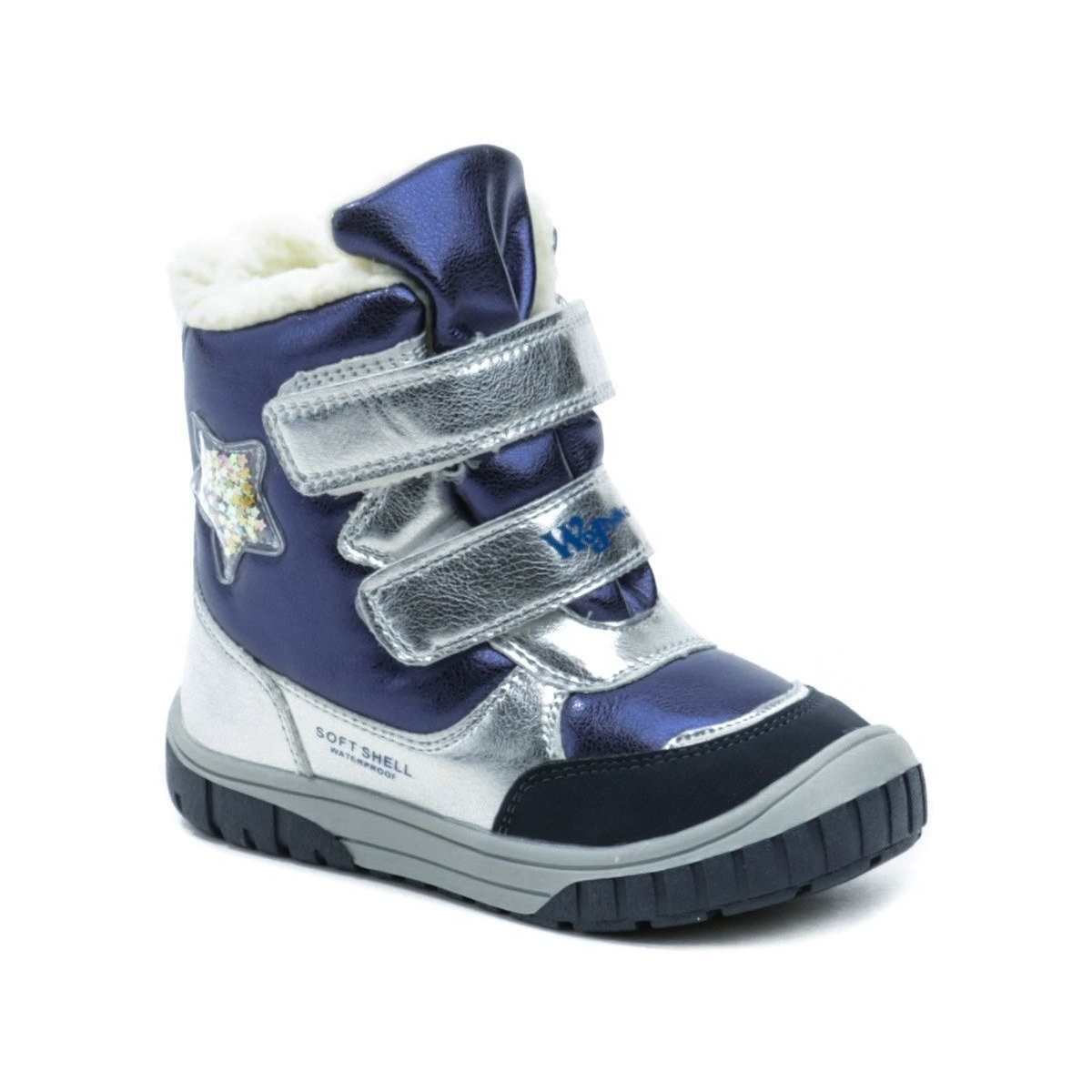 Wojtylko  3Z23030 modré dětské zimní boty  Modrá