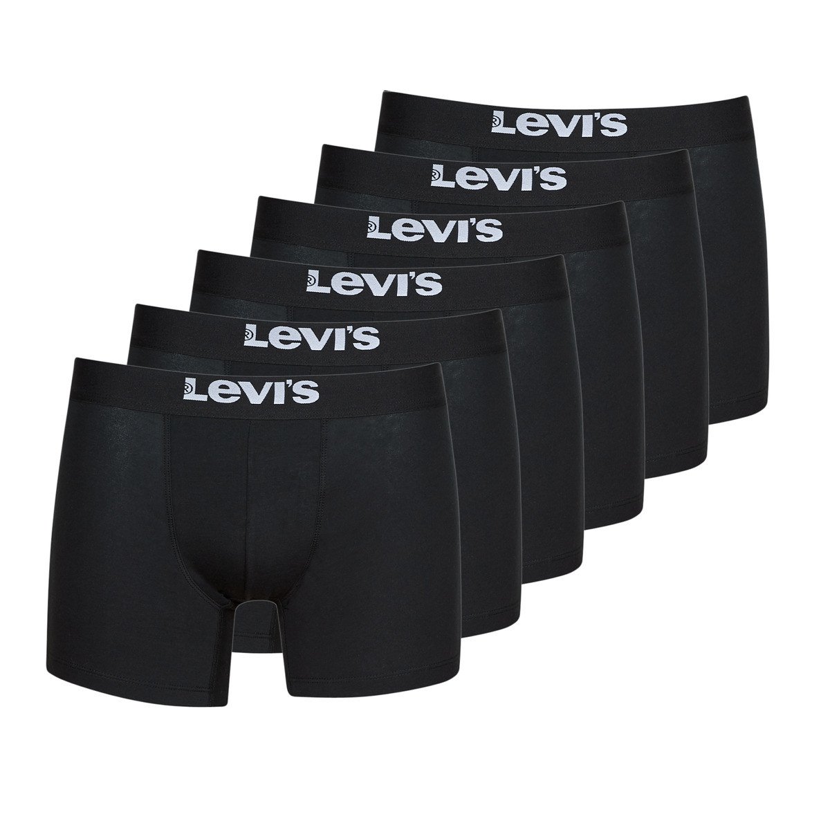 Levis  SOLID BASIC BRIEF PACK X6  Černá