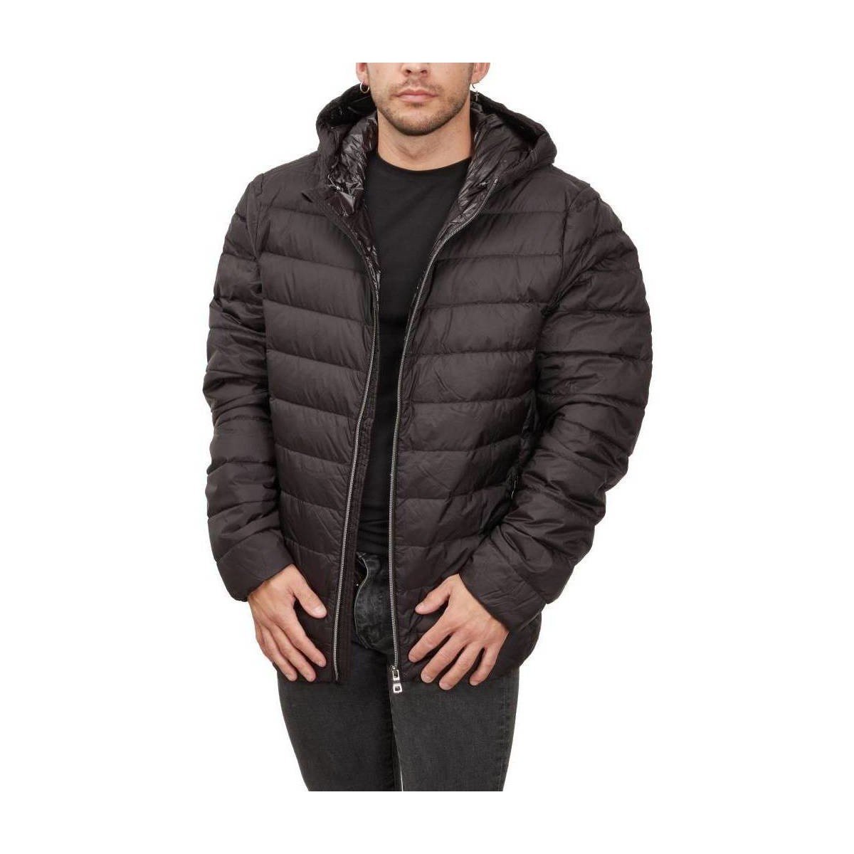 Geox  M2625B T2562 M DERECK HOOD JACKET  Černá