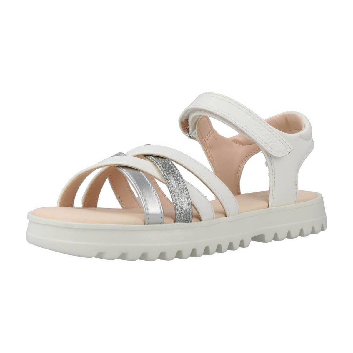 Geox  J SANDAL CORALIE GIR  Bílá