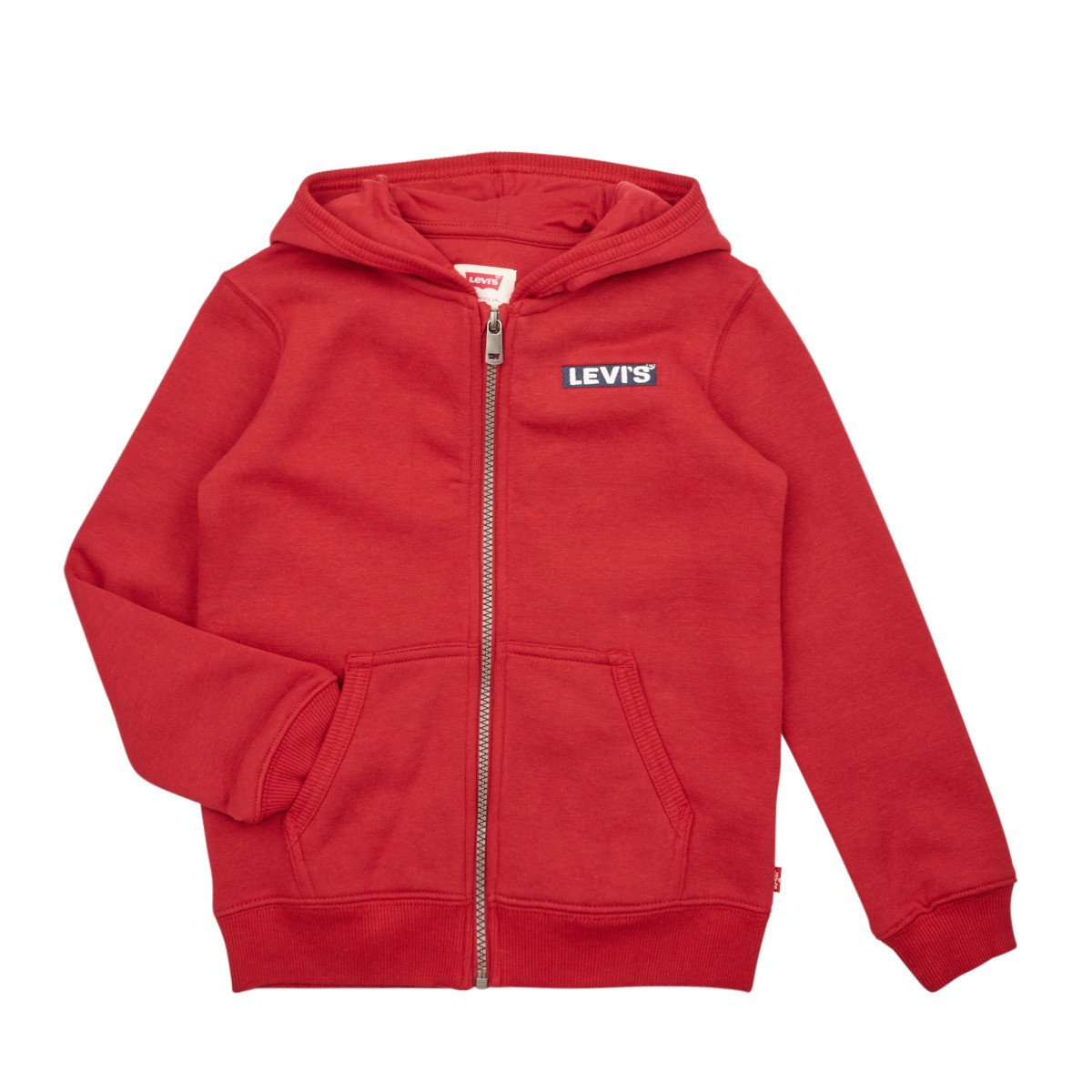 Levis  LVN BOXTAB FULL ZIP HOODIE  Červená