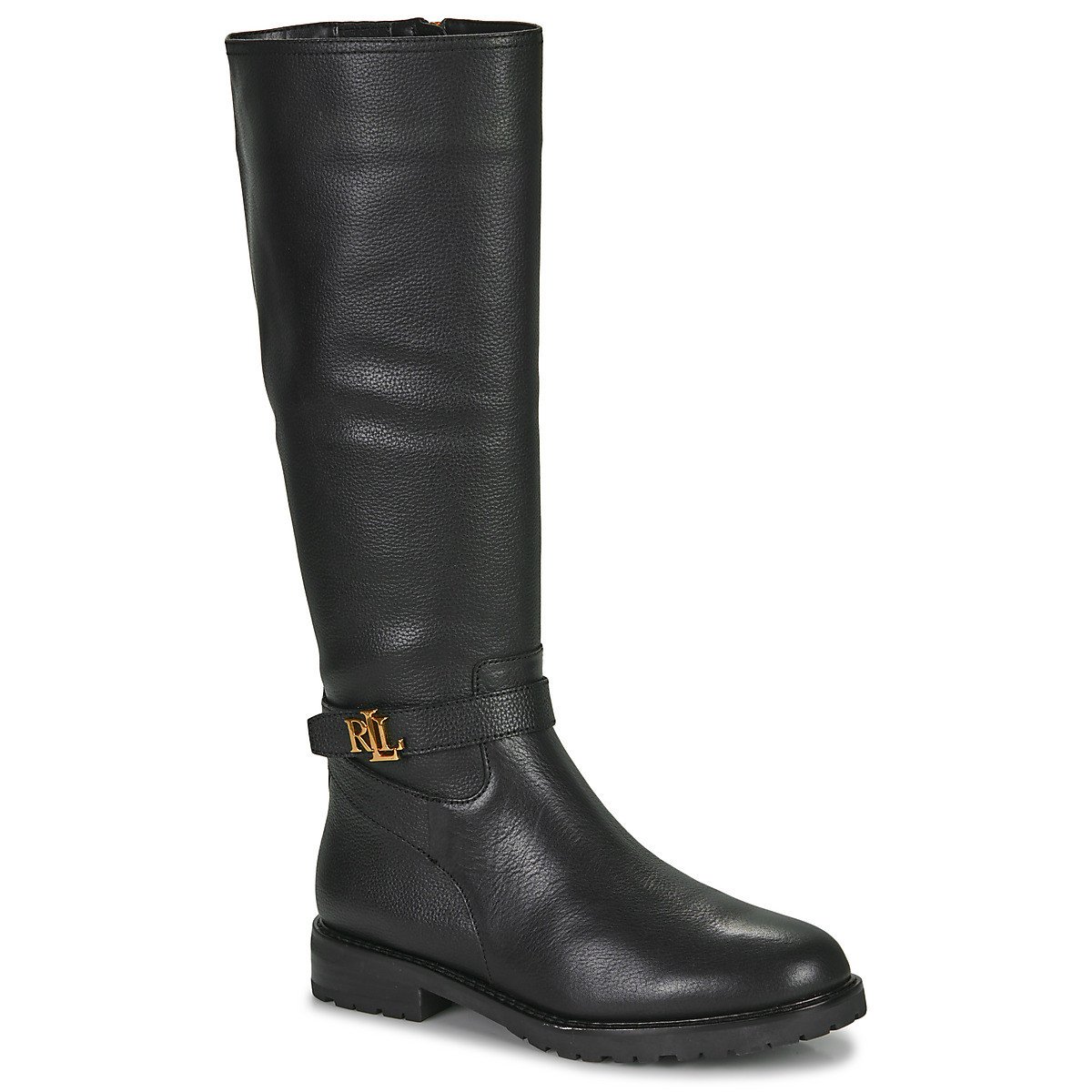 Lauren Ralph Lauren  HALLEE-BOOTS-TALL BOOT  Černá