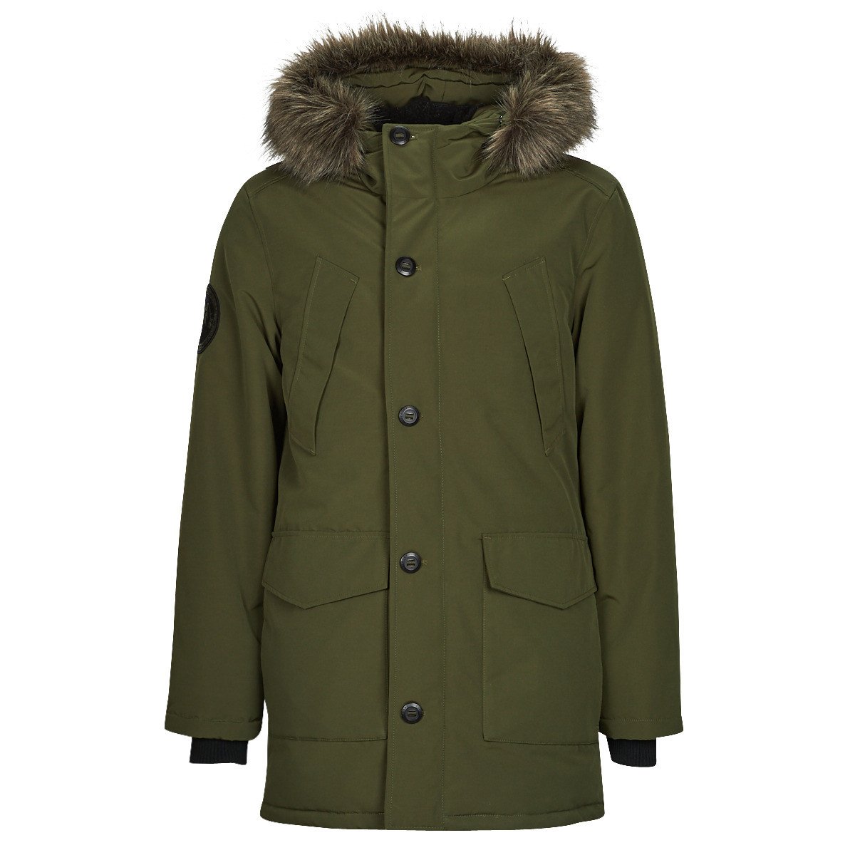 Superdry  EVEREST FAUX FUR HOODED PARKA  Khaki