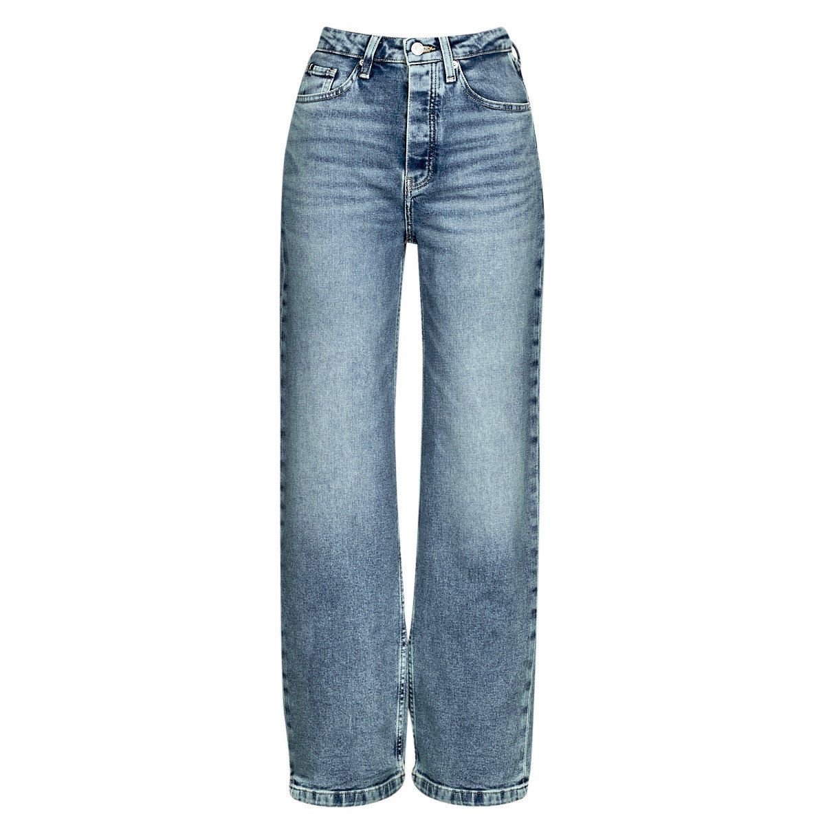 Tommy Hilfiger  RELAXED STRAIGHT HW LIV  Modrá