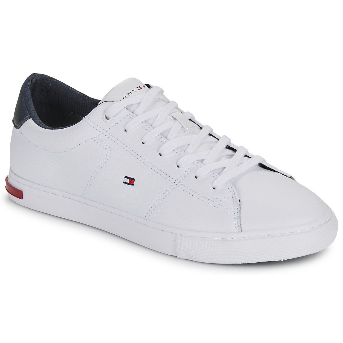 Tommy Hilfiger  ESSENTIAL LEATHER DETAIL VULC  Bílá