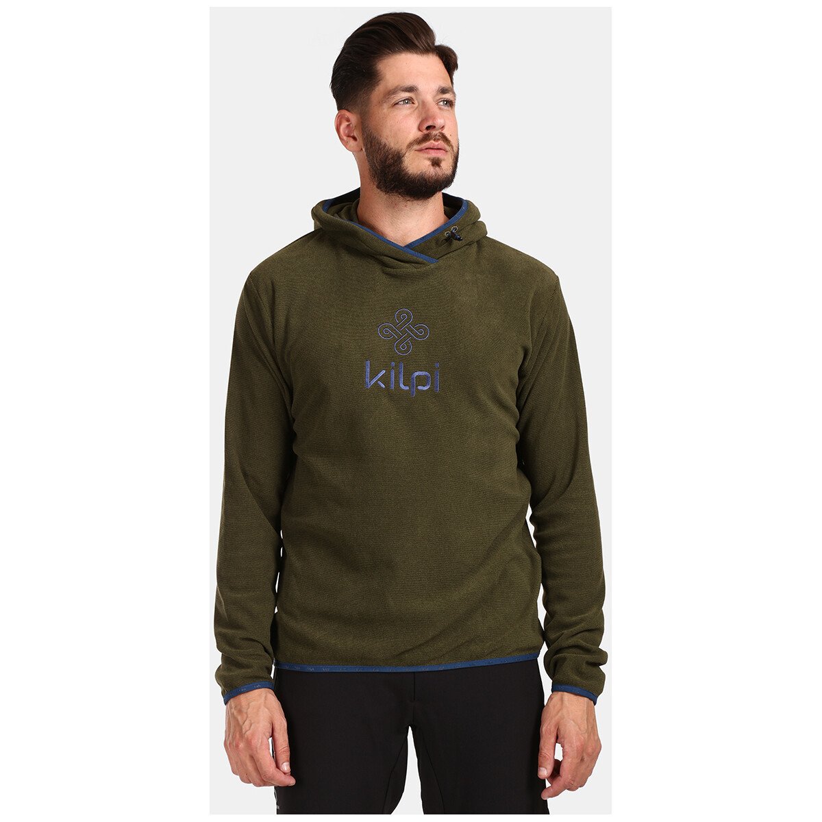 Kilpi  Pánská fleecová mikina s kapucí  FLOND-M  Zelená